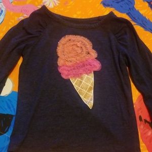 Epic Threads long sleeve Ice cream t-shirt sz 3t